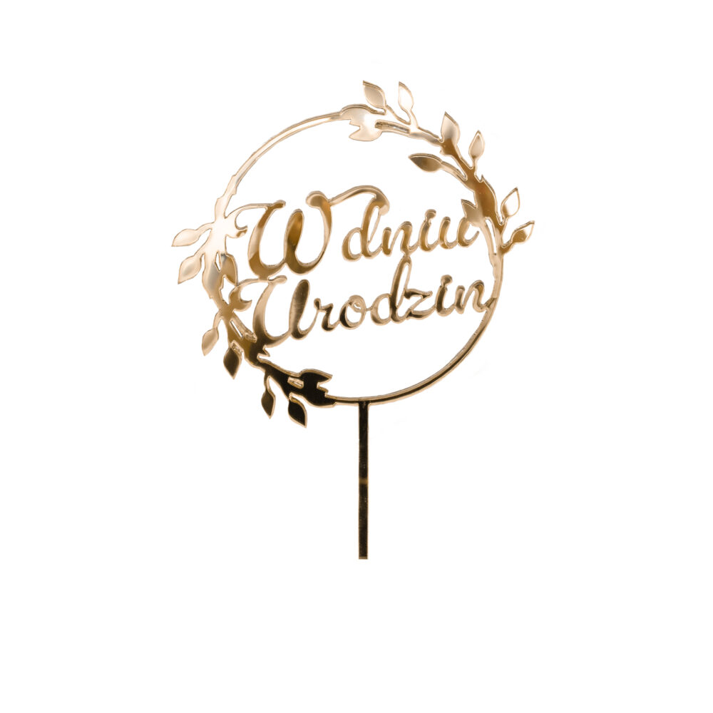 Topper "W dniu urodzin"