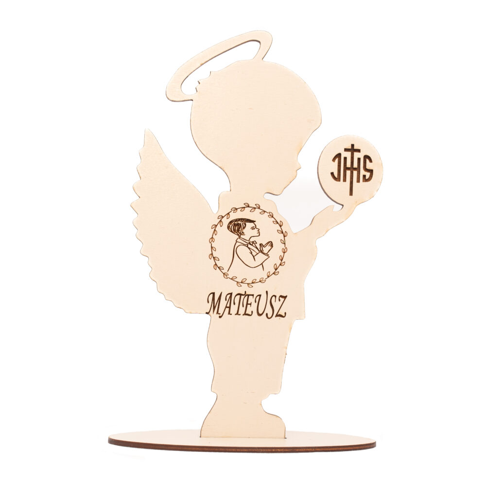 aniołek dekoracyjny do kościoła, imienny