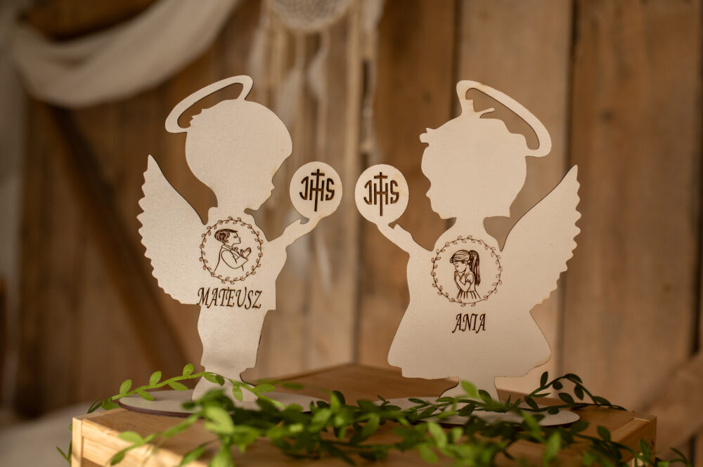 aniołek komunijny, dekoracja do kościoła