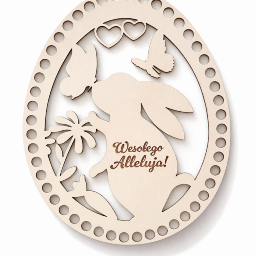 Wielkanocna baza do szydełkowania- pokrywka, 10 cm*24 cm, jajko, wzór 2