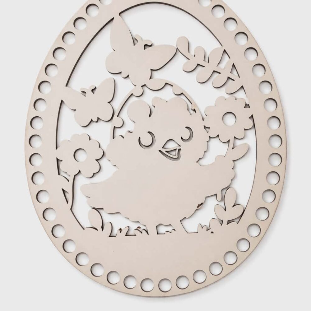 Wielkanocna baza do szydełkowania- pokrywka, 10 cm*24 cm, jajko, wzór 9