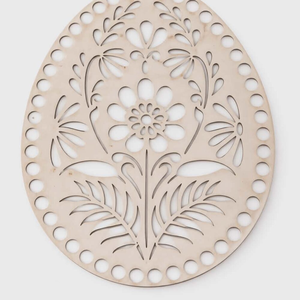 Wielkanocna baza do szydełkowania- pokrywka, 10 cm*24 cm, jajko, wzór 7