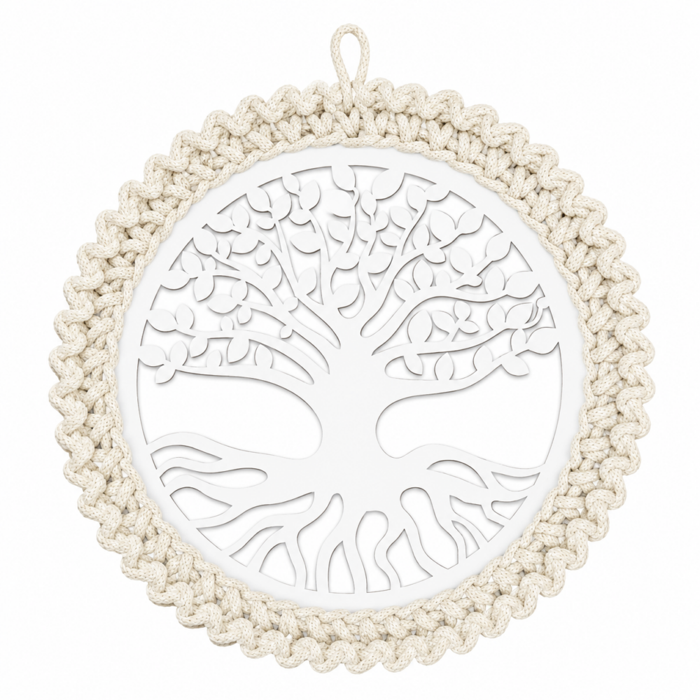 Koło "Drzewko Szczęścia"-kolor naturalny, HANDMADE